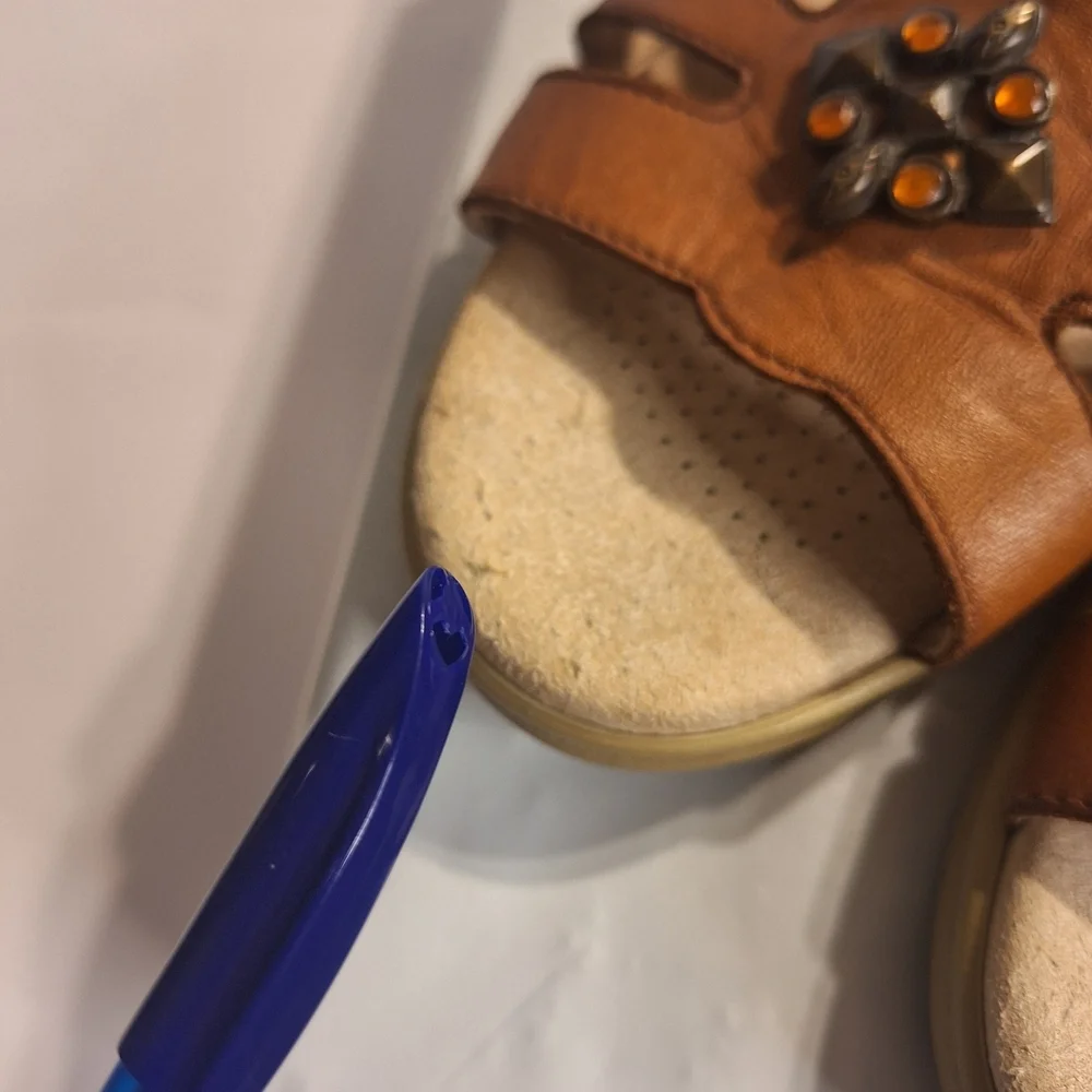 SAS Helena Tripad Comfort Tan Leather Women's Sandals. Size 7 M